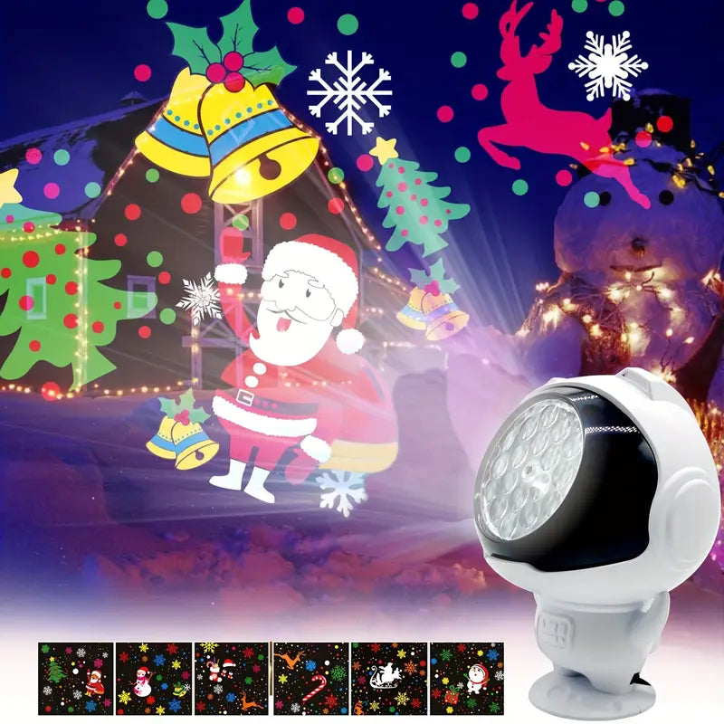 LumiFlake | Festive Snowflake Projector Light
