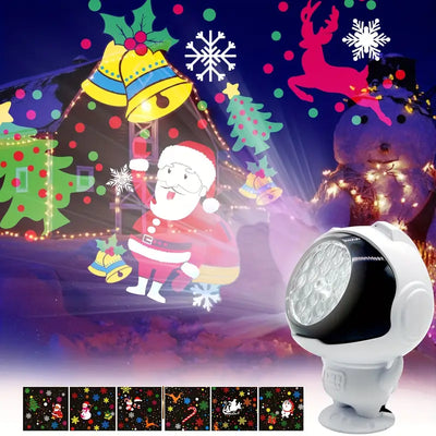 LumiFlake | Festive Snowflake Projector Light