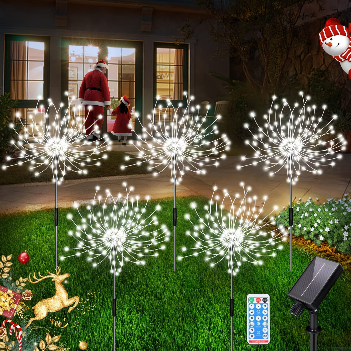 Spark | Set of 5 Solar Firework Garden Lights