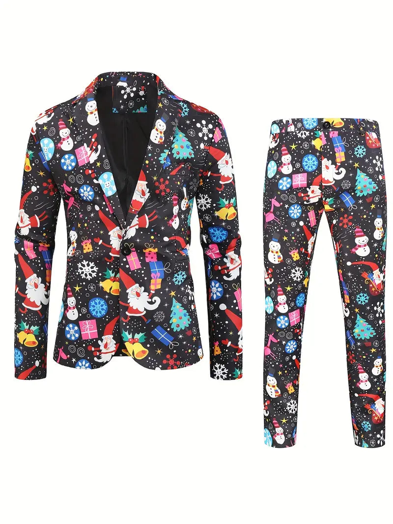 Leo | Festive Bamboo Print Suit Set