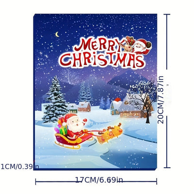 Vintage Christmas Advent Calendar 24-day countdown with collectible Christmas ornaments