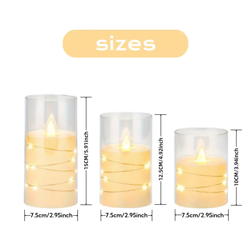 Aurelia | Elegant LED Candle Set