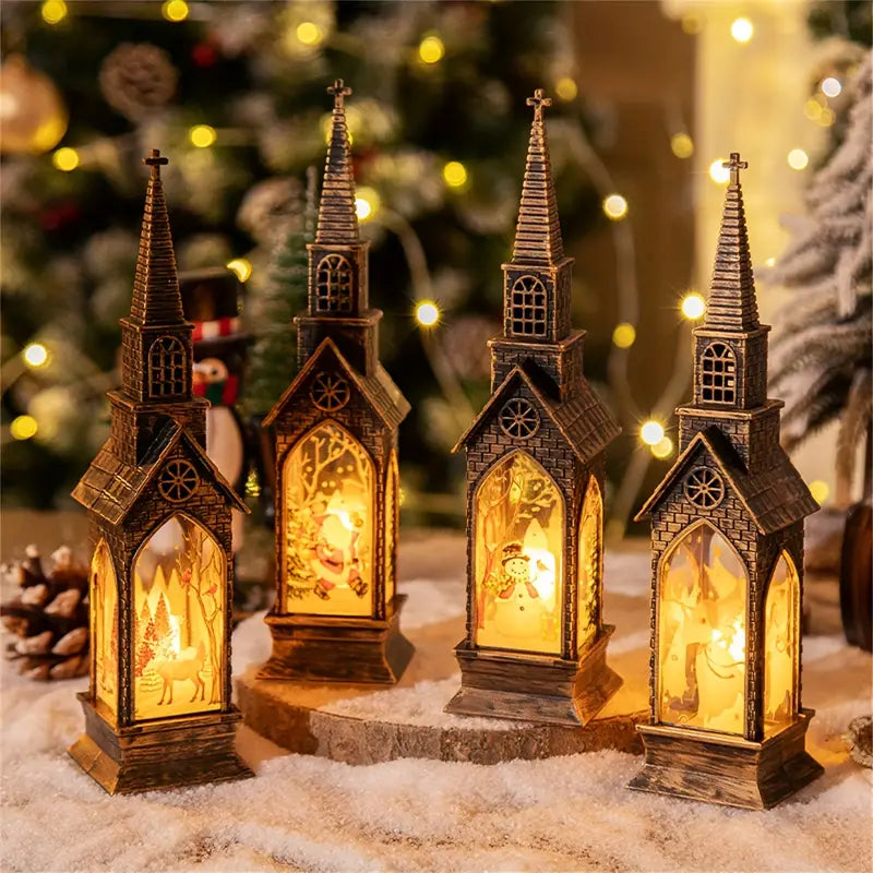 4 Pieces Christmas LED Candle Light Decorations