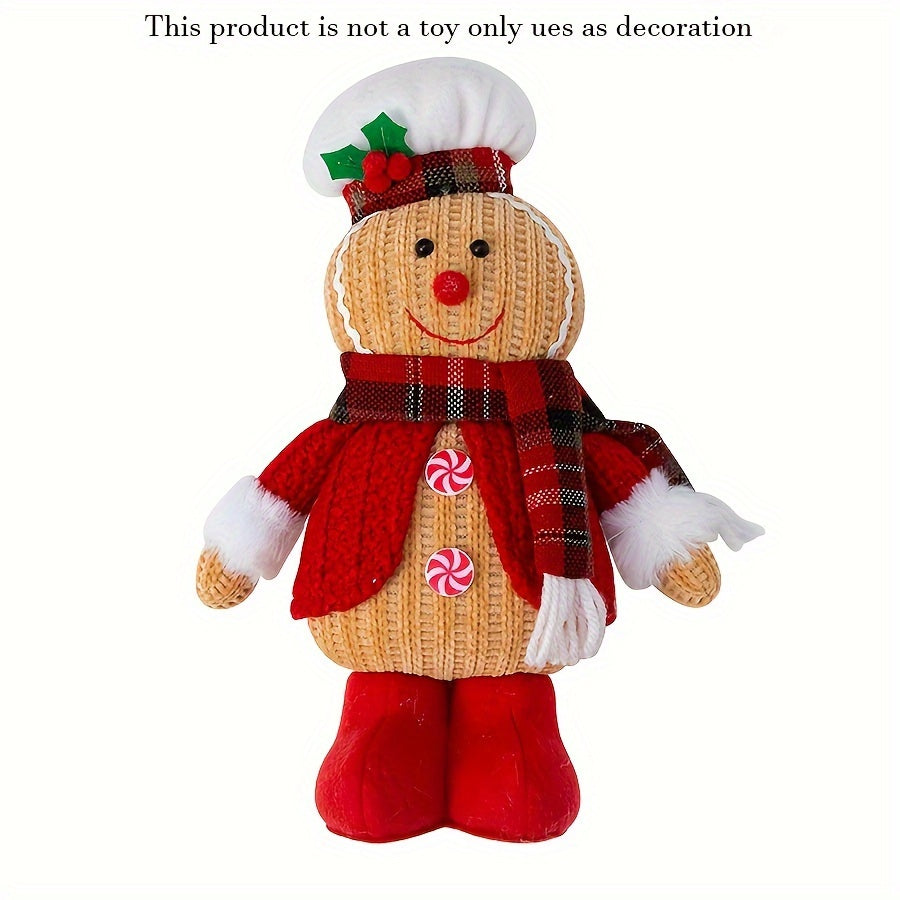 2-pieces Handmade knitted Christmas decor