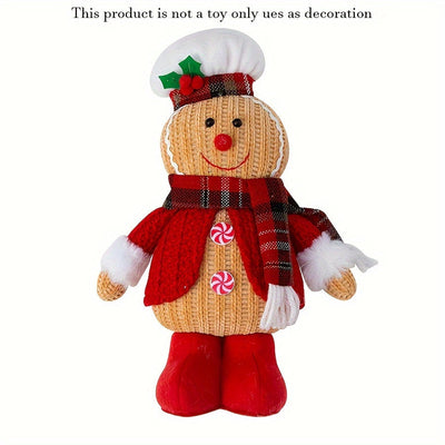 2-pieces Handmade knitted Christmas decor
