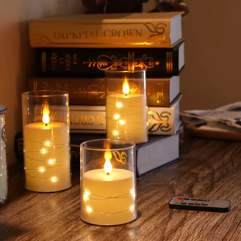 Aurelia | Elegant LED Candle Set