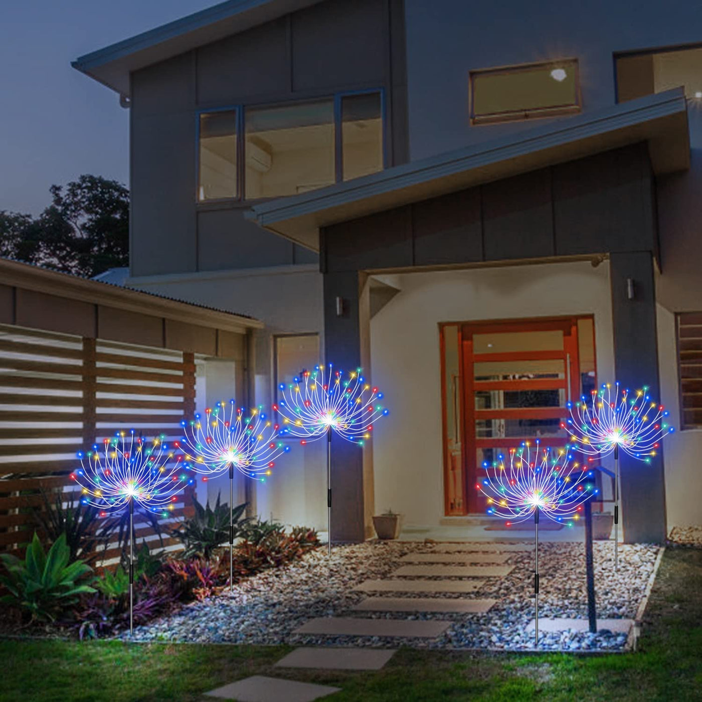 Spark | Set of 5 Solar Firework Garden Lights