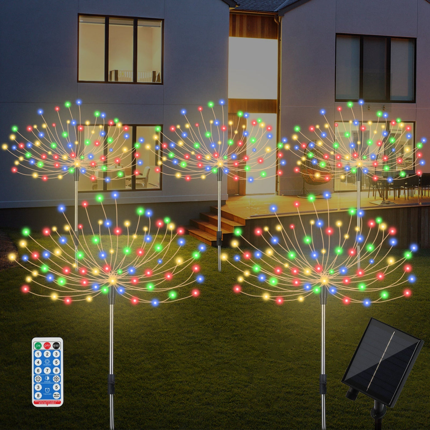 Spark | Set of 5 Solar Firework Garden Lights