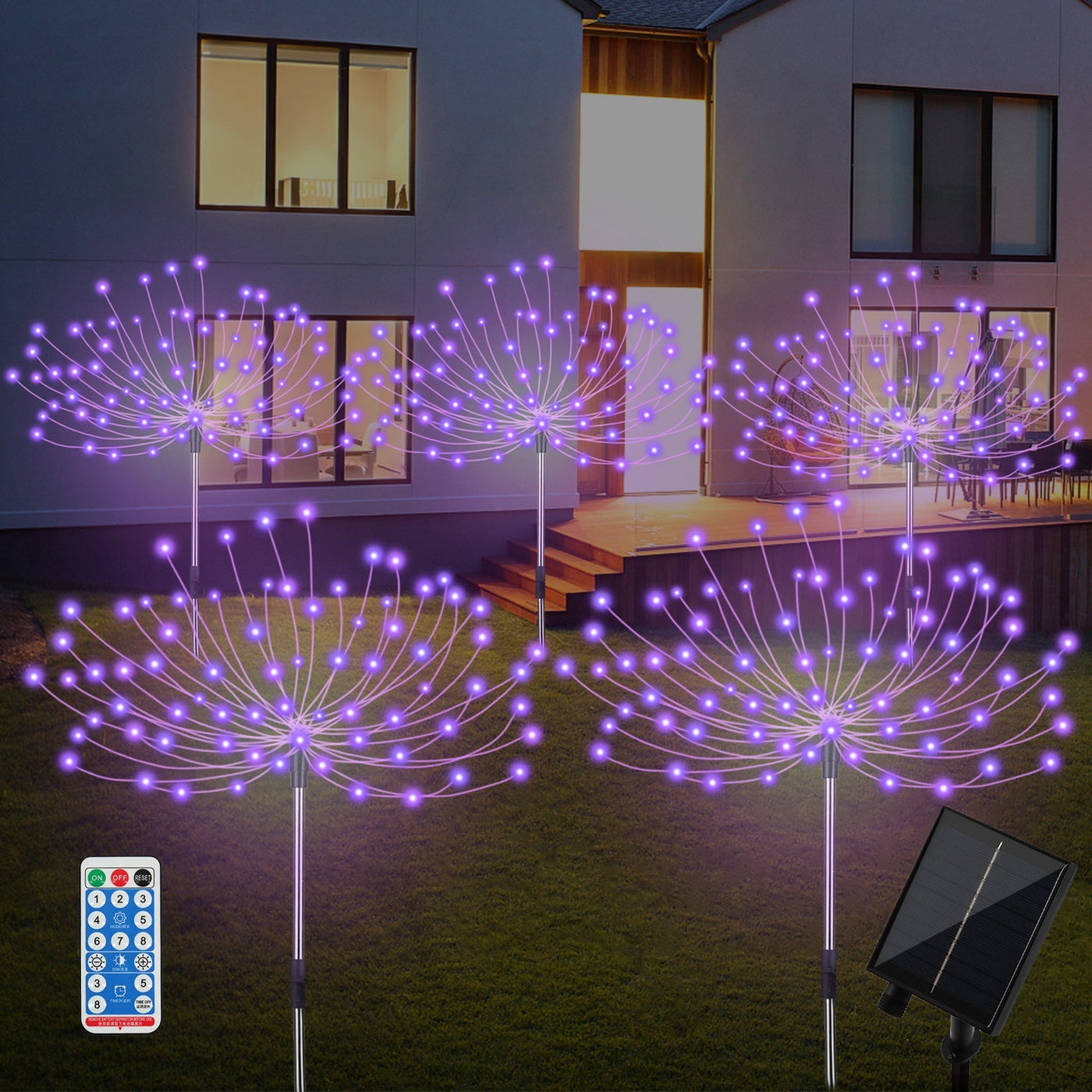 Spark | Set of 5 Solar Firework Garden Lights