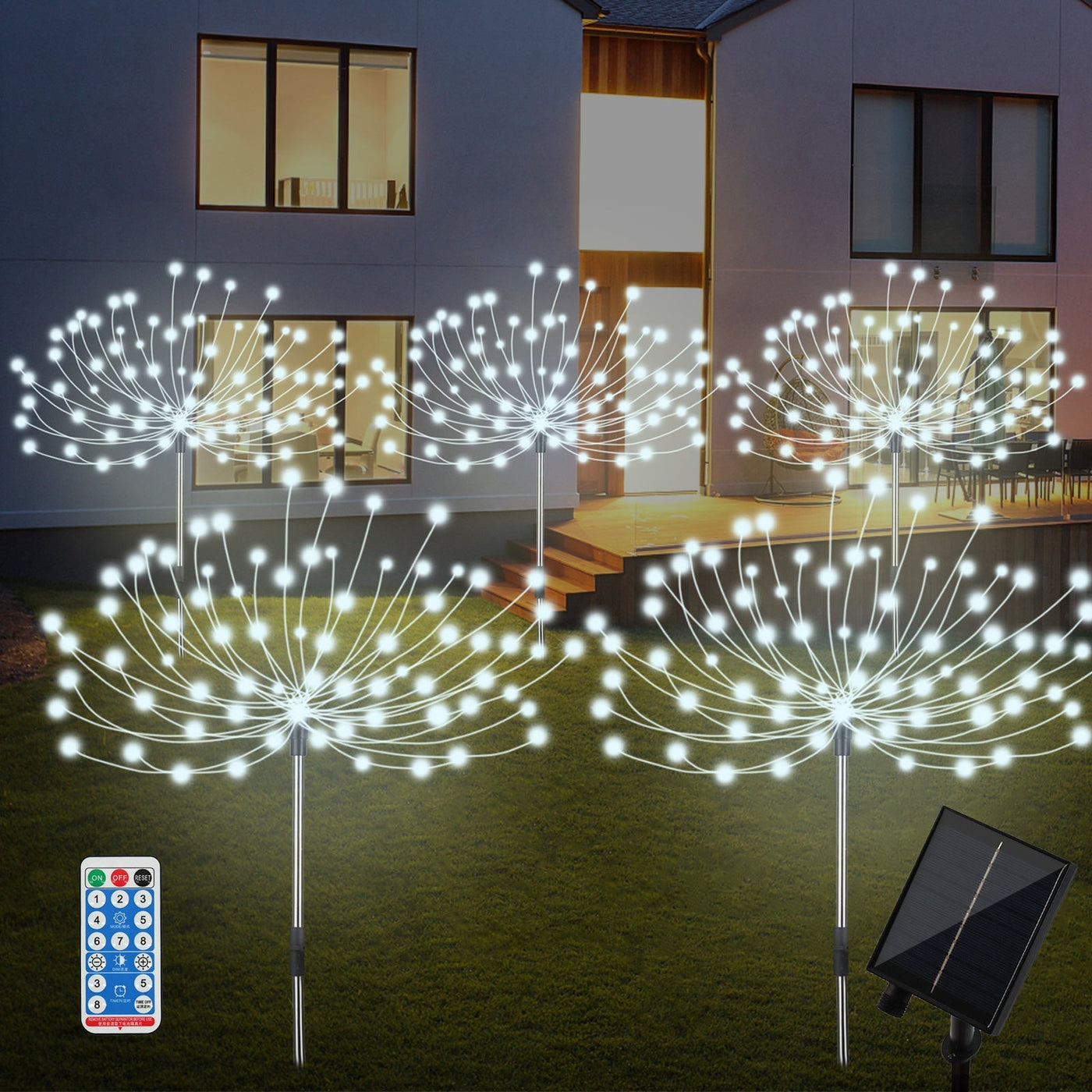 Spark | Set of 5 Solar Firework Garden Lights