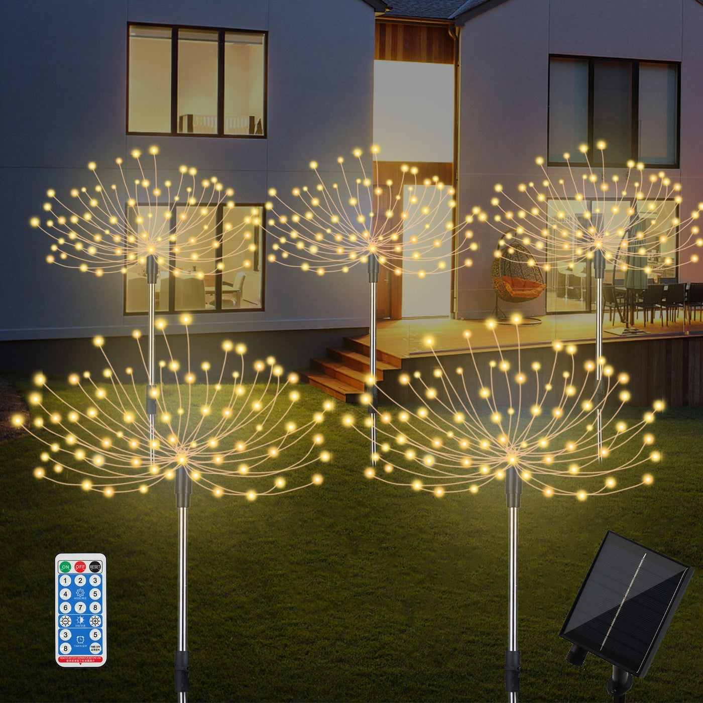 Spark | Set of 5 Solar Firework Garden Lights