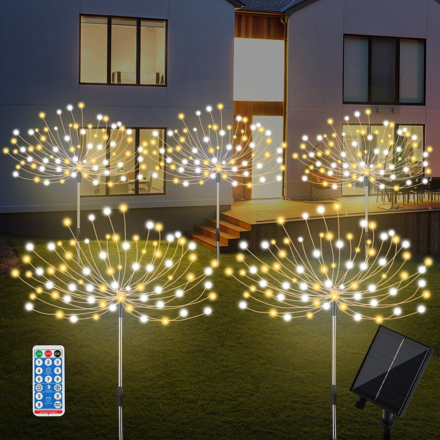 Spark | Set of 5 Solar Firework Garden Lights