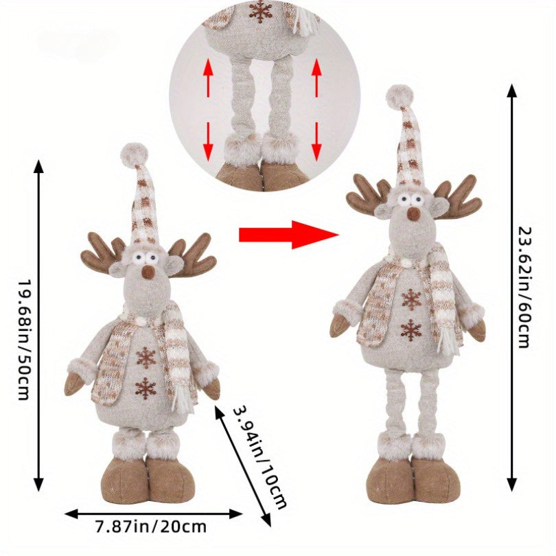 Vacation | Assorted Set Christmas Snowman and Reindeer Doll