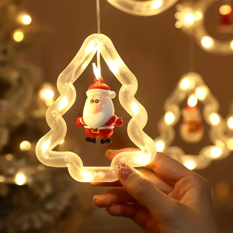 Festive Snowflake LED String Lights