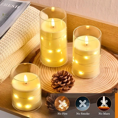 Aurelia | Elegant LED Candle Set