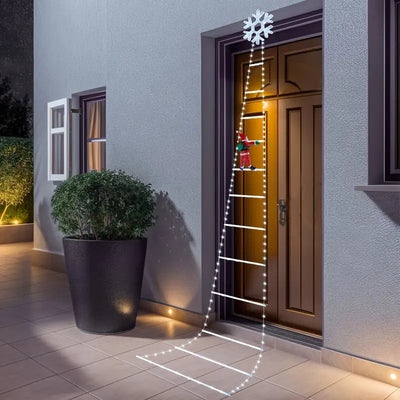 AuroraLadder | Festive LED Santa Climb Decoration