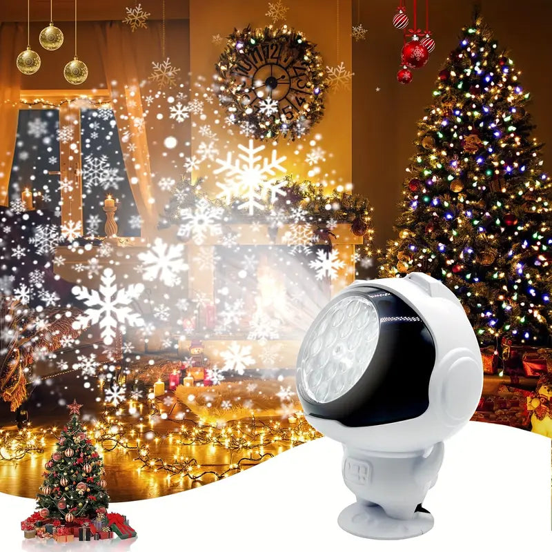 LumiFlake | Festive Snowflake Projector Light