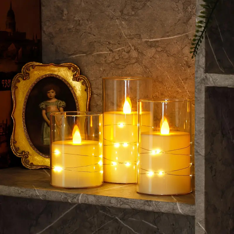 Aurelia | Elegant LED Candle Set