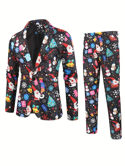Leo | Festive Bamboo Print Suit Set