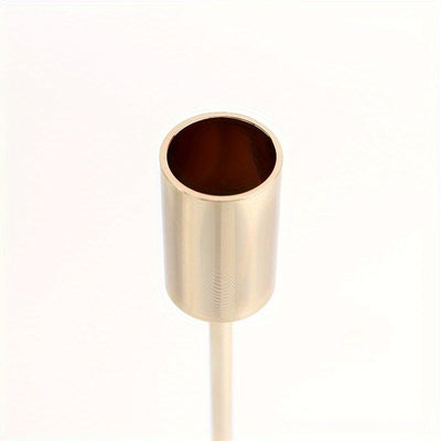 ElegantGleam | 3-Piece Metal Candle Holder Set for the Table