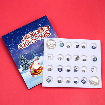 Vintage Christmas Advent Calendar 24-day countdown with collectible Christmas ornaments