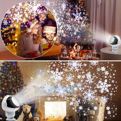 LumiFlake | Festive Snowflake Projector Light