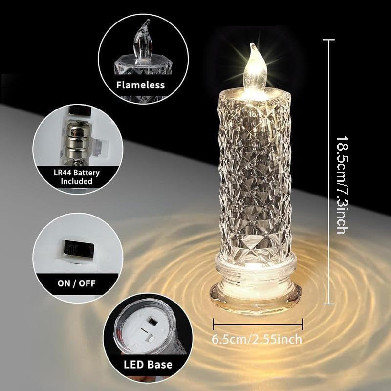 Rose Shadow Flameless LED Candle Lights