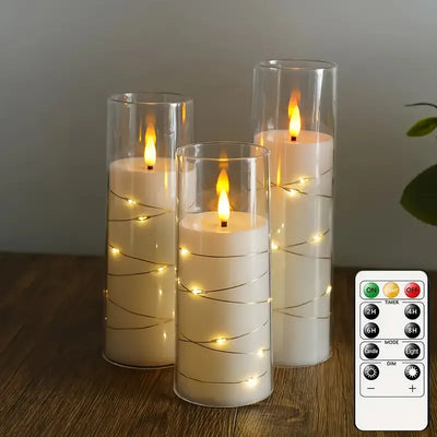 Aurelia | Elegant LED Candle Set