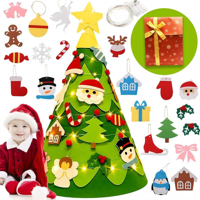 Montessori 3D DIY Felt Christmas Tree for Kids