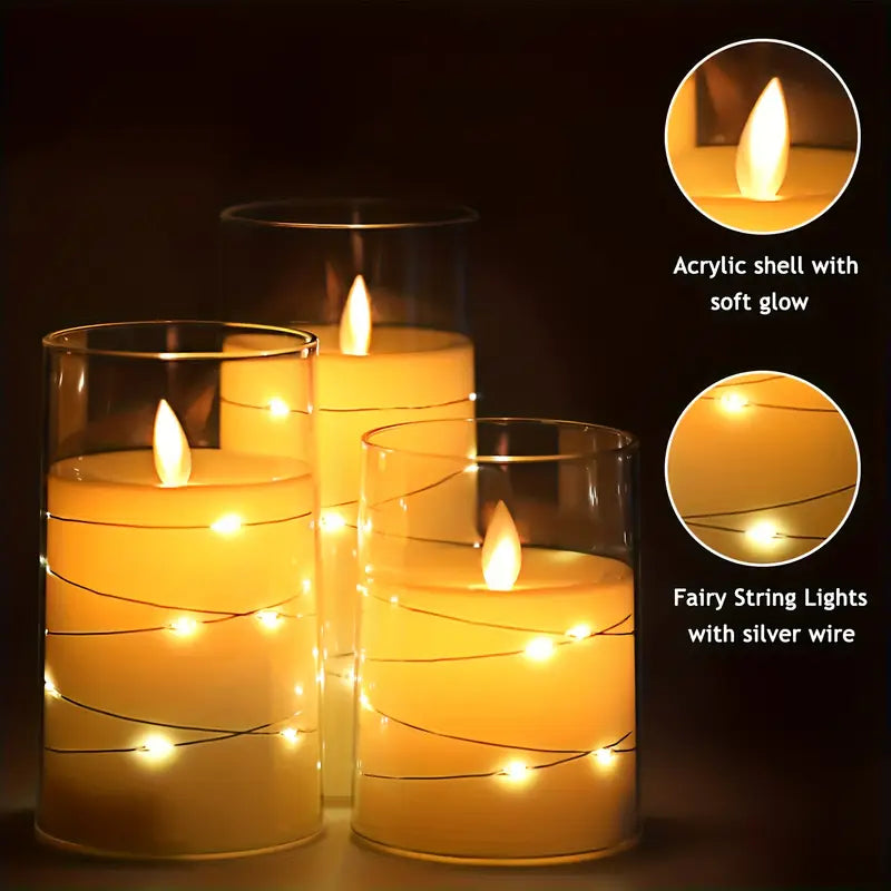 Aurelia | Elegant LED Candle Set