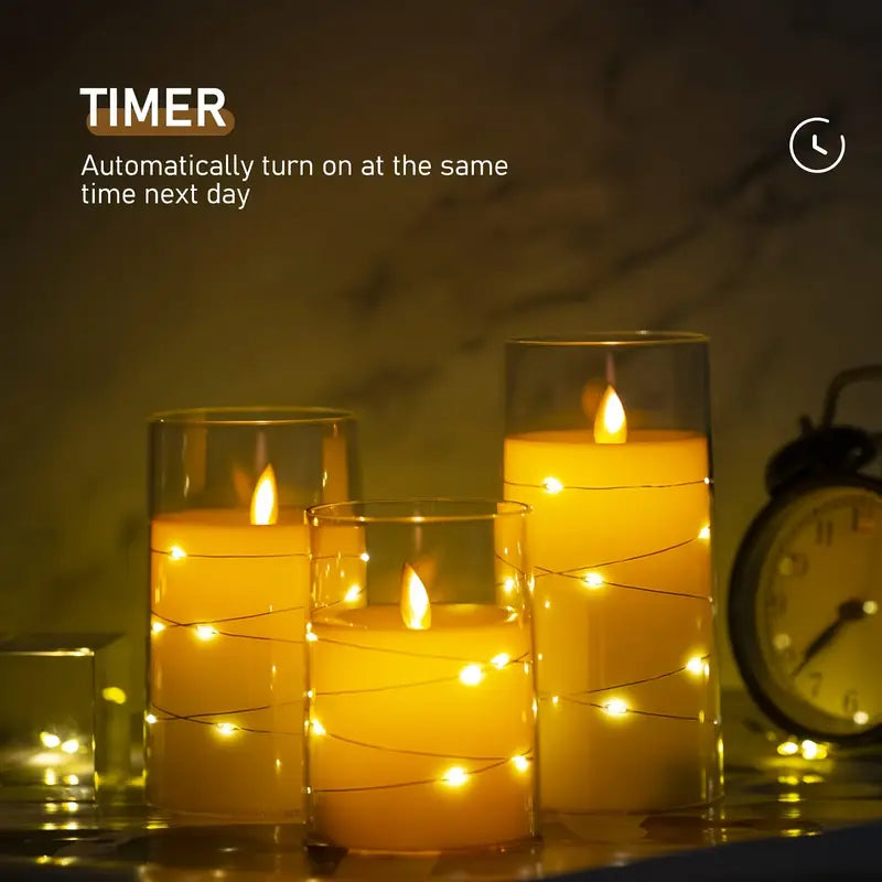 Aurelia | Elegant LED Candle Set