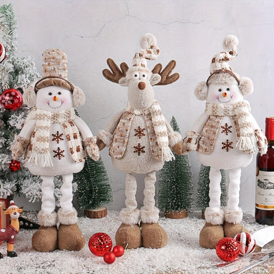 Vacation | Assorted Set Christmas Snowman and Reindeer Doll