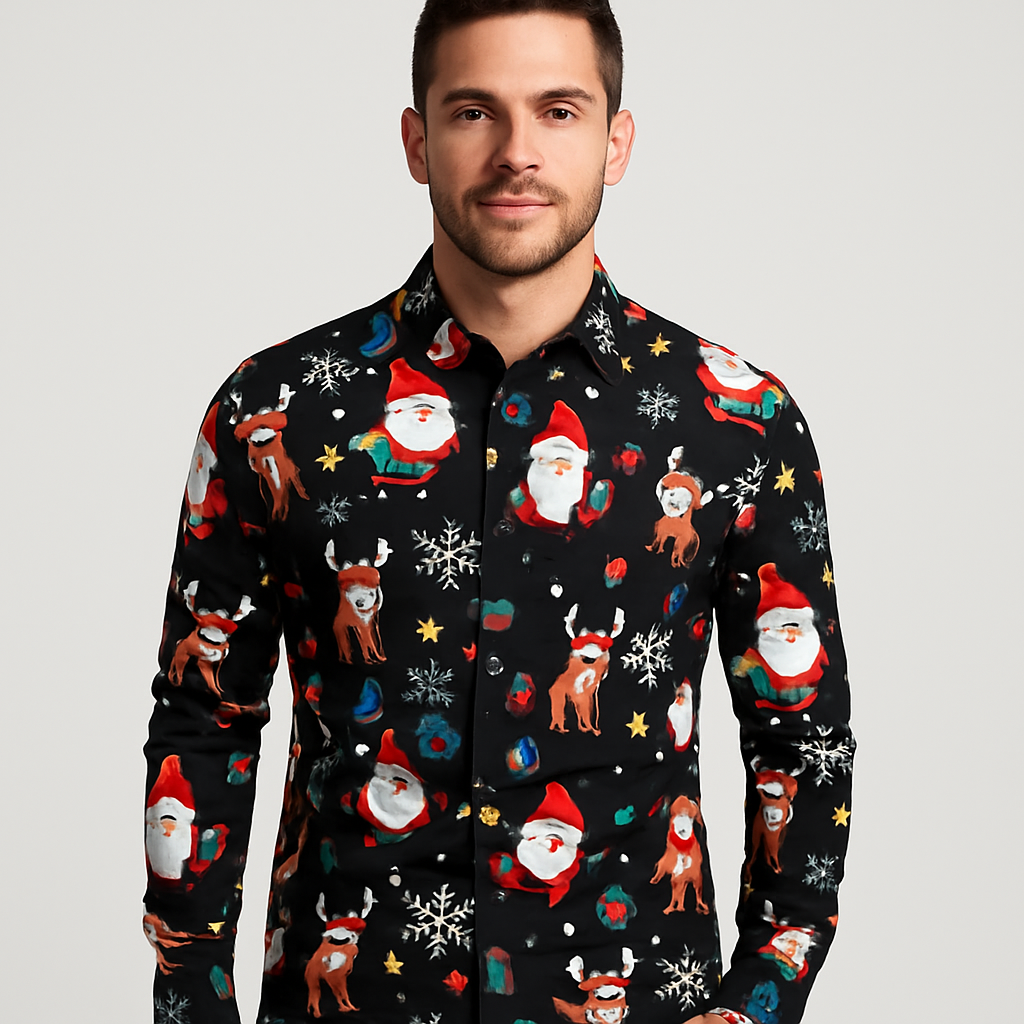 Victor | Festive Men’s Holiday Shirt