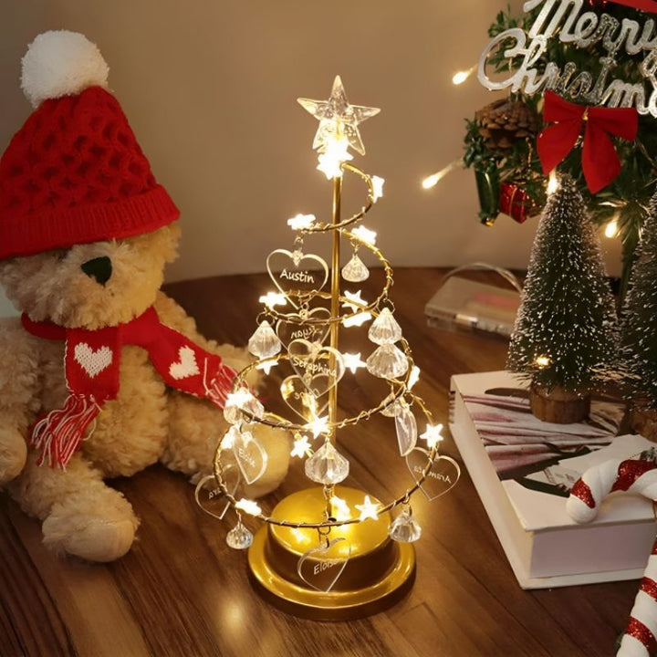 Sparkling Crystal Christmas Tree Lamp