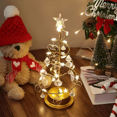 Sparkling Crystal Christmas Tree Lamp