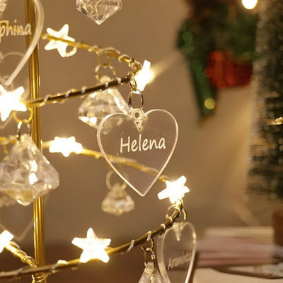 Sparkling Crystal Christmas Tree Lamp