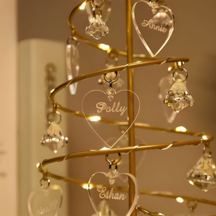 Sparkling Crystal Christmas Tree Lamp