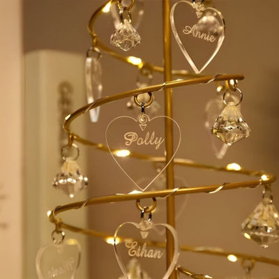 Sparkling Crystal Christmas Tree Lamp
