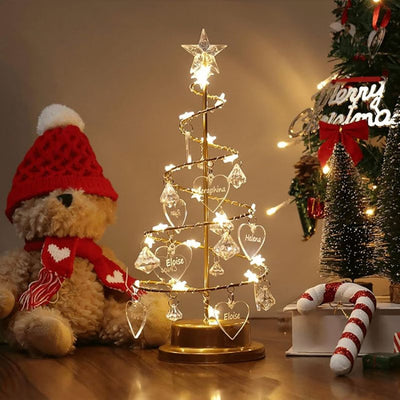 Sparkling Crystal Christmas Tree Lamp