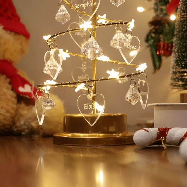 Sparkling Crystal Christmas Tree Lamp