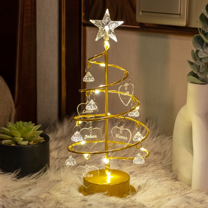 Sparkling Crystal Christmas Tree Lamp