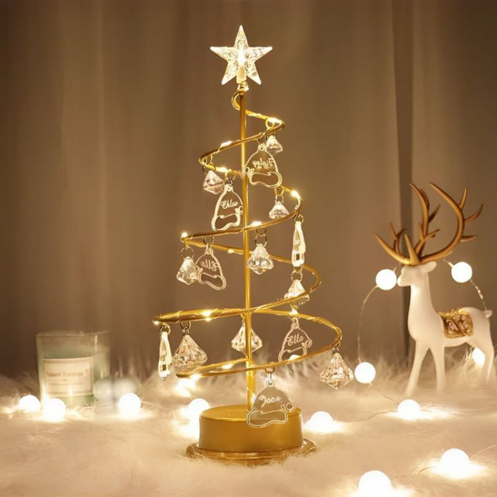 Sparkling Crystal Christmas Tree Lamp