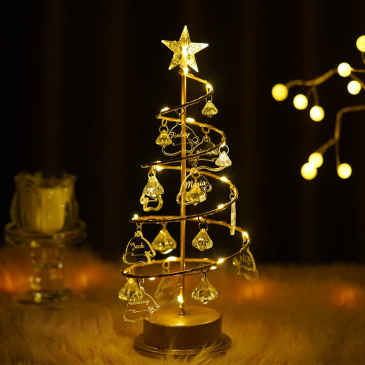 Sparkling Crystal Christmas Tree Lamp