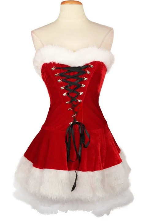 Red velvet costume for the holidays - Santa Claus Halloween costume