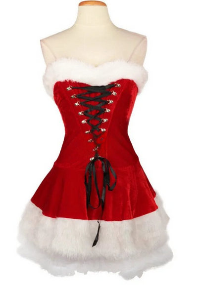 Red velvet costume for the holidays - Santa Claus Halloween costume