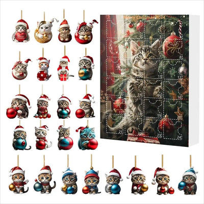 Whimsical Animal Cartoon Advent Calendar – Christmas Tree Edition