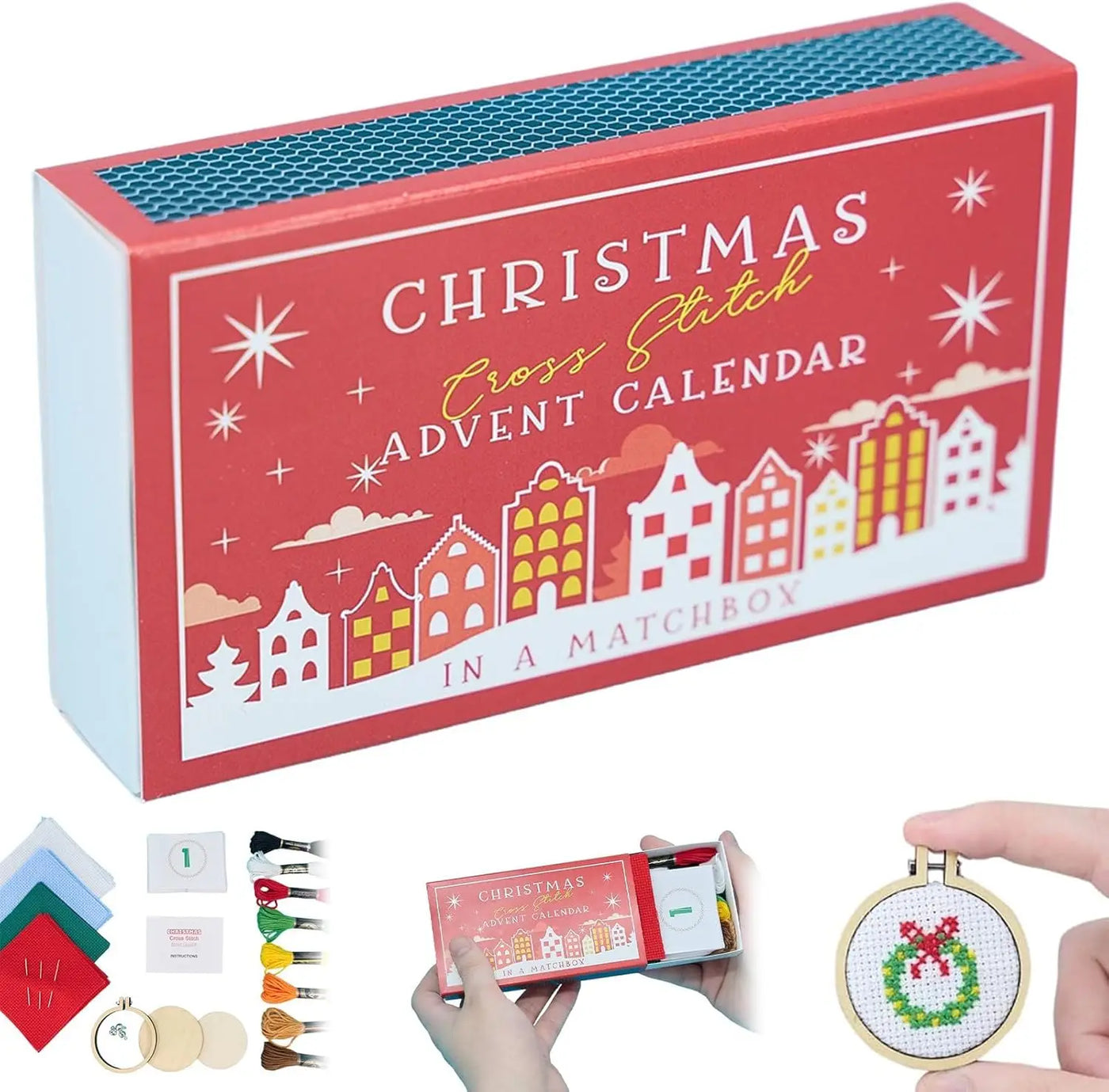 Festive Cross Stitch Advent Calendar