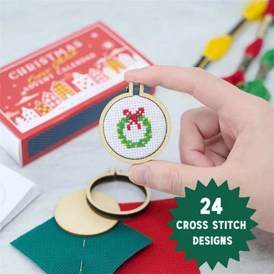 Festive Cross Stitch Advent Calendar