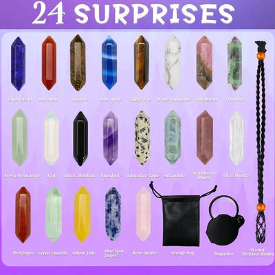 Crystal Advent Calendar 2025 for Christmas 24 Days Countdown