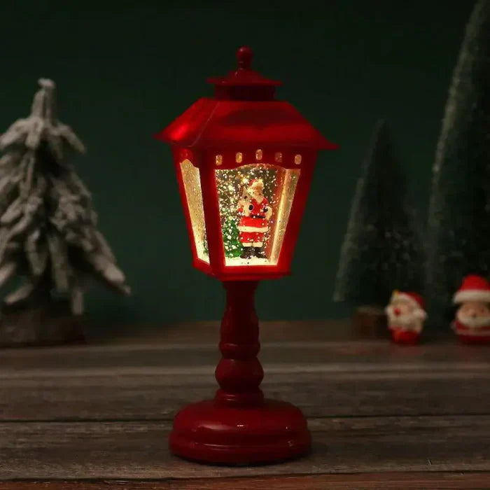 Sparkling Christmas Snow Lantern with Light